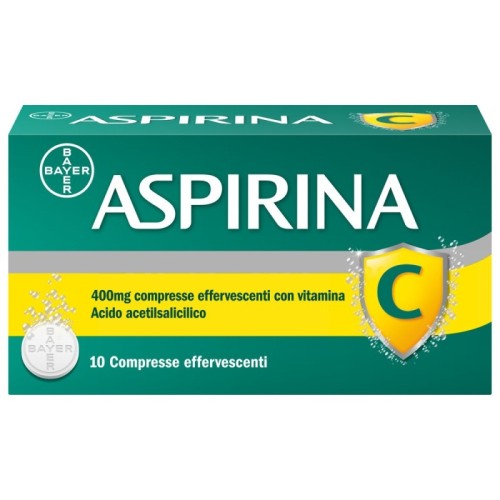 Aspirina C 400mg+240mg 10Cpr Effervescente Febbre e Raffreddore Aspirina C 400mg+240mg 10Cpr Effervescente Febbre e Raffreddore