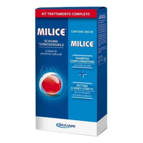 Milice Schiuma Termosensibile 150 ml + Shampoo 80 ml + Pettine