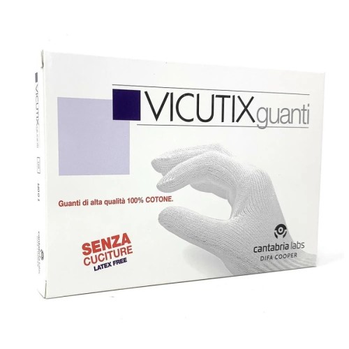Cantabria Labs Vicutix Guanti 100% Cotone Taglia S, 1 Paio Cantabria Labs Vicutix Guanti 100% Cotone Taglia S, 1 Paio
