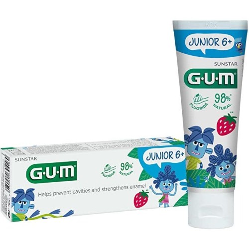 Gum Junior Dentifricio 6+ Anni Gusto Fragola 50ml Gum Junior Dentifricio 6+ Anni Gusto Fragola 50ml