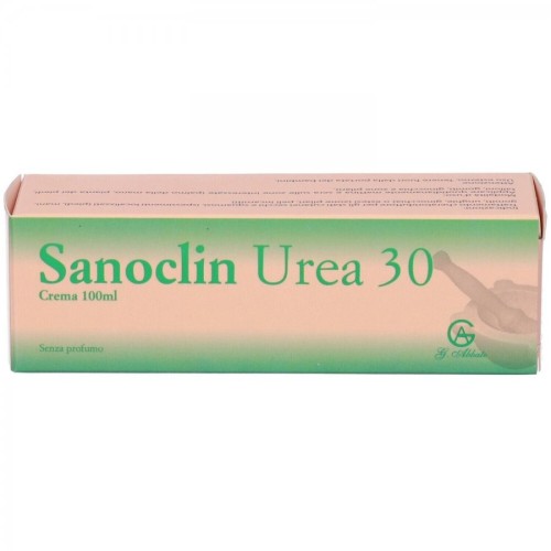 Sanoclin Urea 30 Crema 100 ml - Idratante Cheratolitica per Pelle Secca e Ipercheratosi