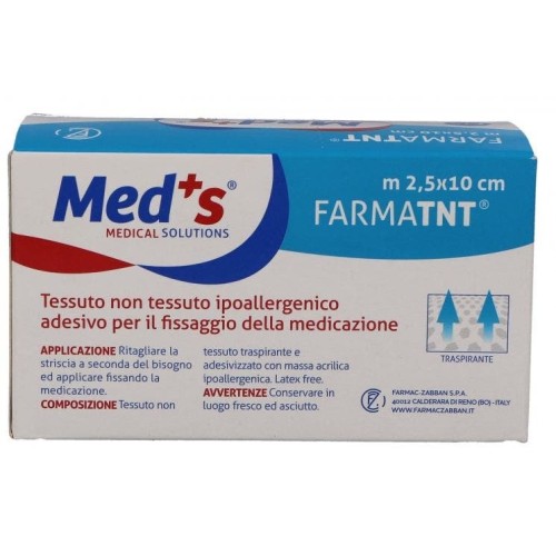Meds Farmatnt - Adesivo Per Fissaggio Medicazioni 10cm X 2,5 Metri Meds Farmatnt - Adesivo Per Fissaggio Medicazioni 10cm X 2,5 Metri