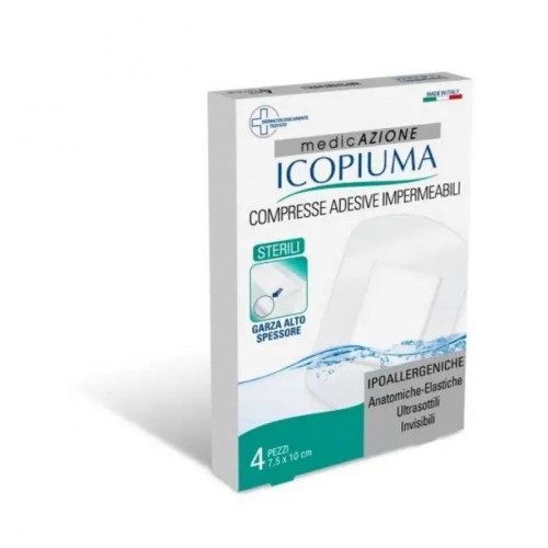 Icopiuma Medicazione Postoperatoria Garza Compressa 10x7,5cm 4 Pezzi - Garza Compressa Icopiuma Medicazione Postoperatoria Garza Compressa 10x7,5cm 4 Pezzi - Garza Compressa