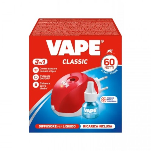 Vape Elettroemanatore Liquido Spina + Ricarica Liquida 60 notti Vape Elettroemanatore Liquido Spina + Ricarica Liquida 60 notti