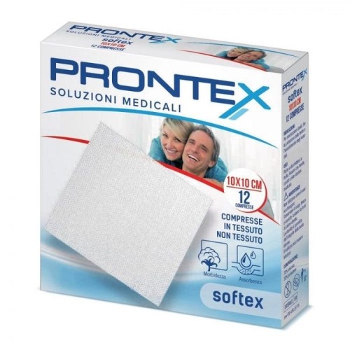Prontex Soft Compresse In TNT 10x10cm 12 Pezzi Prontex Soft Compresse In TNT 10x10cm 12 Pezzi