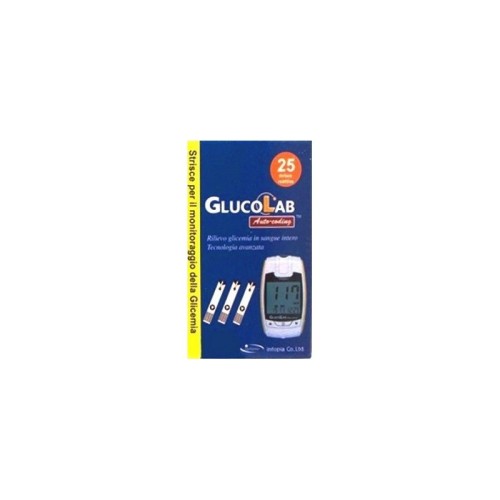 Glucolab AutoCoding Strisce Reattive Glicemia 25 Pezzi
