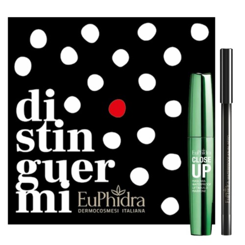 Euphidra Distinguermi Cofanetto Occhi con Mascara Volume 12ml + Matita Occhi Kajal Nera
