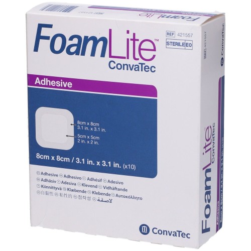 CONVATEC Foam Lite  8x8 10pz