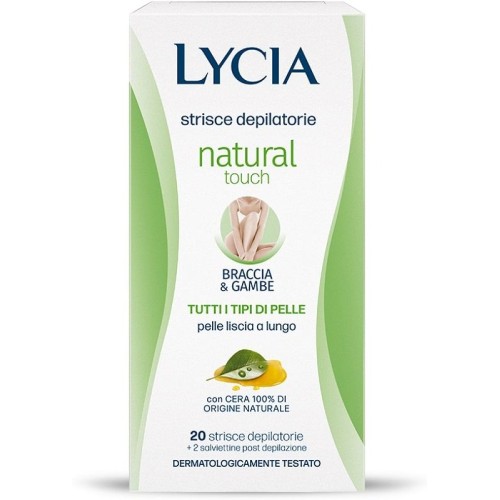 Lycia Natural Touch 20 Strisce Depilatorie Gambe Braccia Lycia Natural Touch 20 Strisce Depilatorie Gambe Braccia