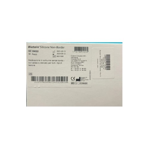 BIATAIN SILICONE NON-BORDER 10X10CM 10PZ