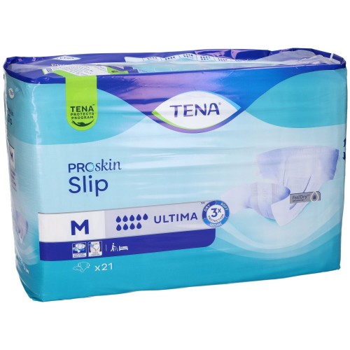 Tena Slip Ultima Pannolino A Mutandina per Incontinenza Taglia M 21 Pezzi