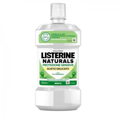 Listerine Naturals Collutorio Protezione Gengive Gusto Delicato 500ml