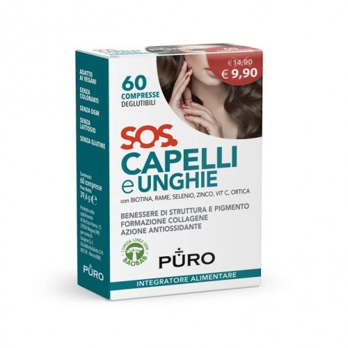 Puro S.O.S. Capelli E Unghie 60 Compresse Deglutibili 