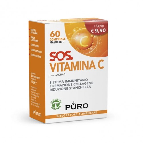Puro S.O.S. Vitamina C 60 Compresse Masticabili
