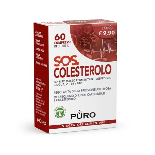 Puro S.O.S. Colesterolo 60 Compresse Deglutibili