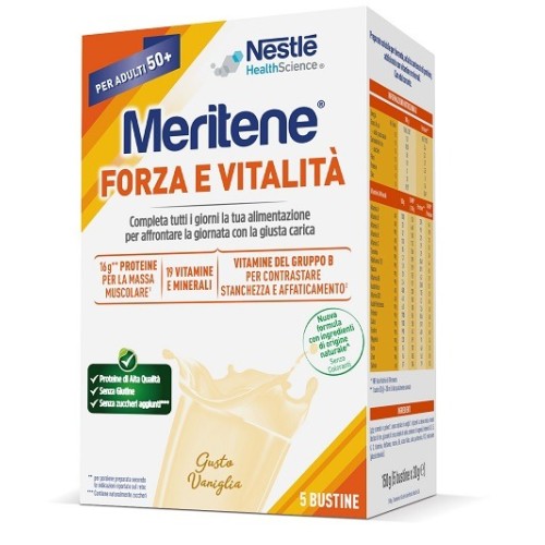 MERITENE FORZA E VITALITA' VANIGLIA 5 BUSTINE DA 30 G