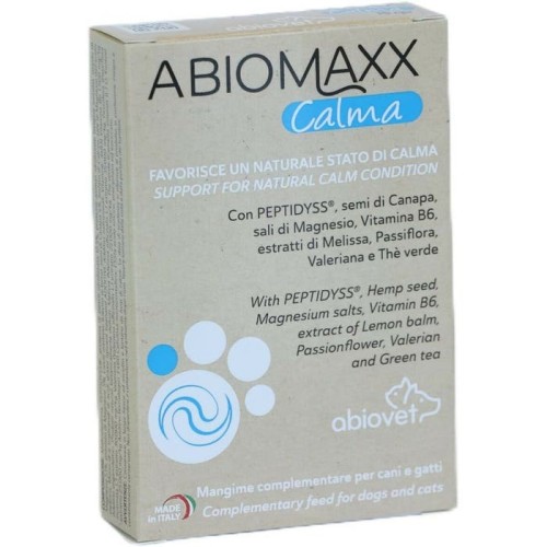 Abiomaxx Calma Mangime Complementare Cani/Gatti 30 Compresse