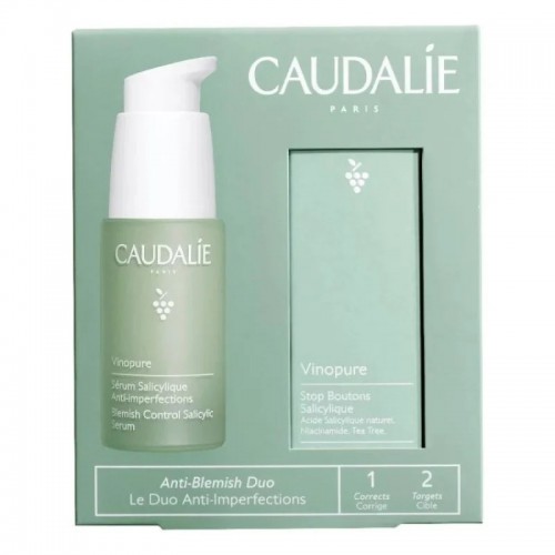 Caudalie Vinopure Cofanetto Anti-imperfezioni - Siero 30 mL + Fluido idratante effetto mat 15 mL - 2024