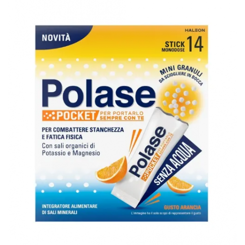 Polase Pocket 14 stick - Integratore di magnesio e potassio in stick orosolubili