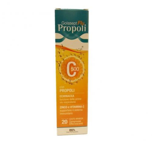 GOLASEPT FLU PROPOLI ZETA FARMACEUTICI 20 COMPRESSE EFFERVESCENTI