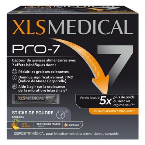 XLS Medical Pro 7 per ridurre l'accumulo di grasso e perdere peso 90 stick