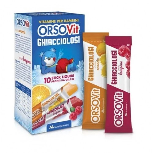 ORSOVIT GHIACCIOLOSI MONTEFARMACO 10 STICK LIQUIDI