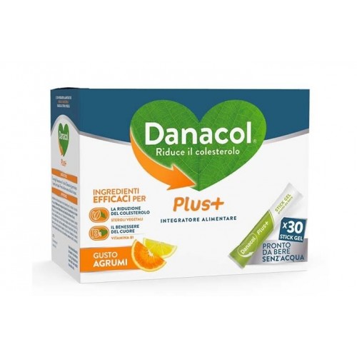 Danacol Plus Integratore per COLESTEROLO 30  STICK GEL