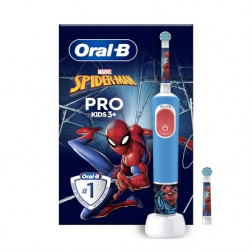 Oral-B Pro Kids Spiderman Spazzolino Elettrico Ricaricabile Bambini + 1 Testina