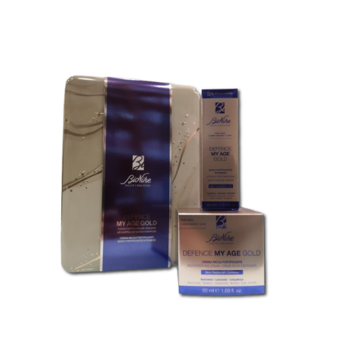Defence My Age Gold Kit Anti Età 1 Crema Ricca Fortificante 50 Ml + 1 Siero Fortificante Intensivo 30 Ml