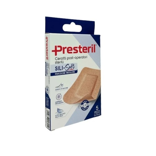 Presteril Sili Soft Cerotto Post Operatorio 5x7,5 cm 5 cerotti Presteril Sili Soft Cerotto Post Operatorio 5x7,5 cm 5 cerotti