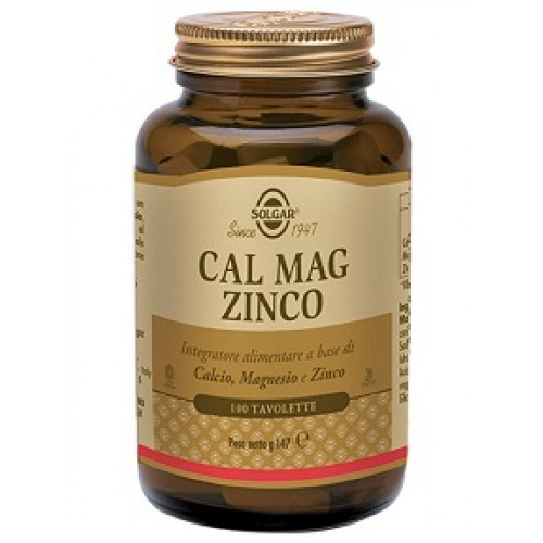 CAL MAG ZINCO 100TAV SOLGAR