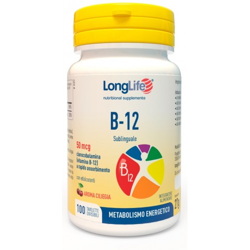 LONGLIFE B12 50MCG SUBL 100CPR