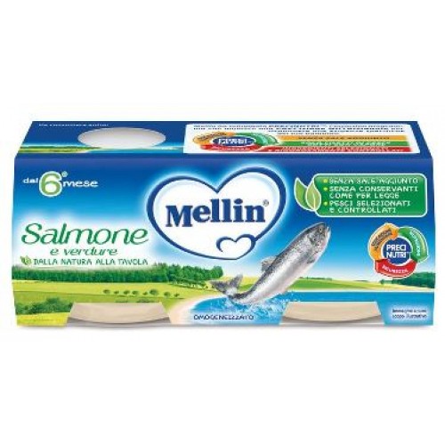 MELLIN-OMO.SALMONE 2X80G