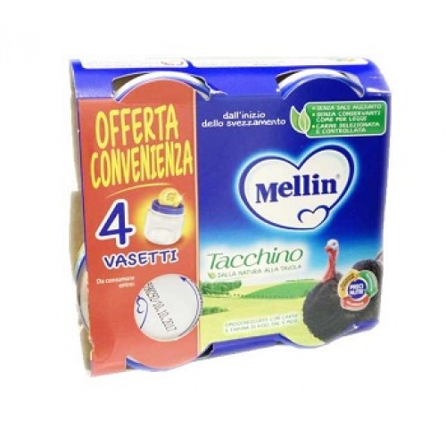 MELLIN-OMO.TACCHINO 4X80G