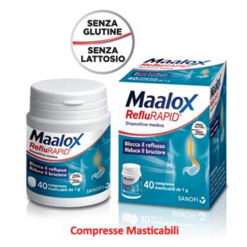 MAALOX REFLURAPID 40CPR MAST