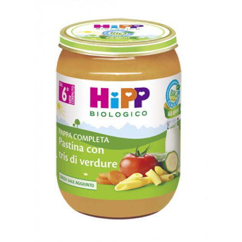 HIPP PASTINA TRIS VERDURE 190G