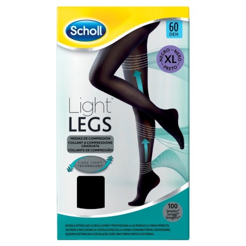 SCHOLL LIGHTLEGS60 DEN XL NERO