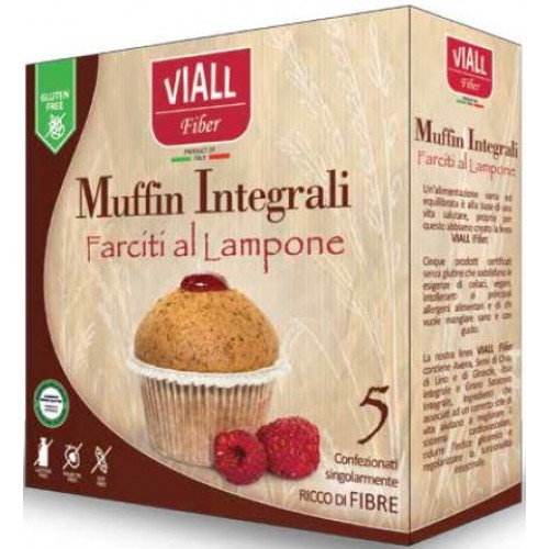 VIALL Fiber Muffin Lamponi185g