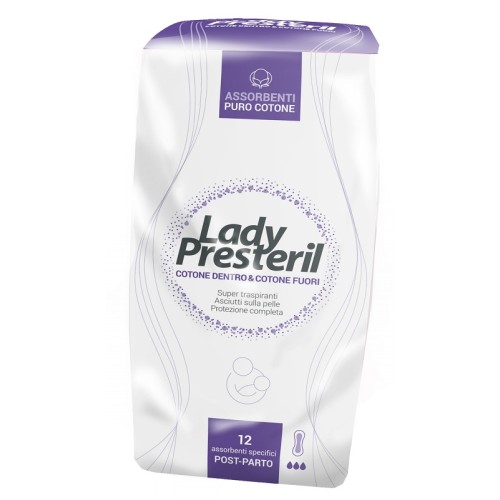 PRESTERIL-LADY POSTPARTO 12PZ