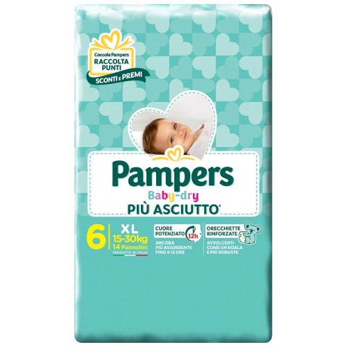 PAMPERS B/D 15-30Kg XL 14pz 6