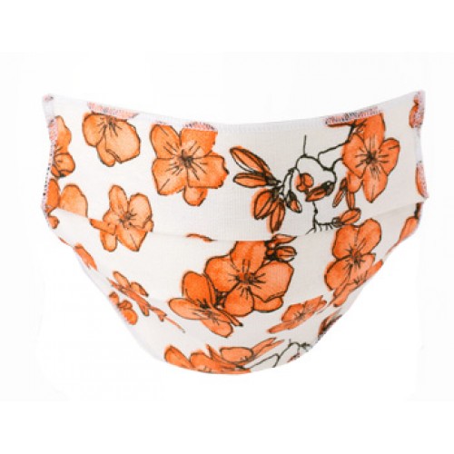 MASK*LAV.AD.FLOWER ARANCIO 2pz