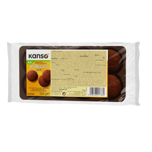 KANSO Keto Biscuits Cocoa 100g KANSO Keto Biscuits Cocoa 100g