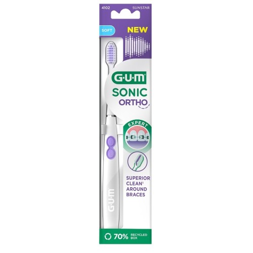 GUM Ortho Sonic Battery Toothb