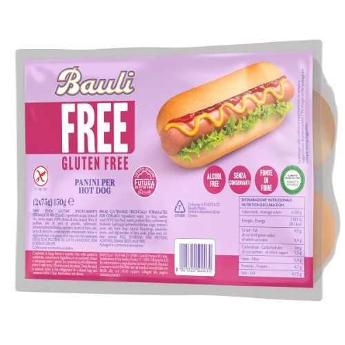 BAULI FREE Panini HotDog 2x75g BAULI FREE Panini HotDog 2x75g