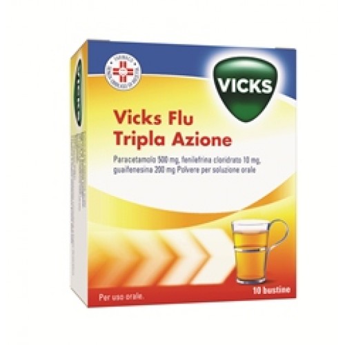 VICKS Flu Tripla Az.10 Bust.