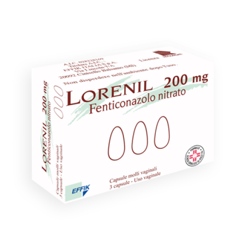 LORENIL 200mg 3 Cps molli Vag. LORENIL 200mg 3 Cps molli Vag.