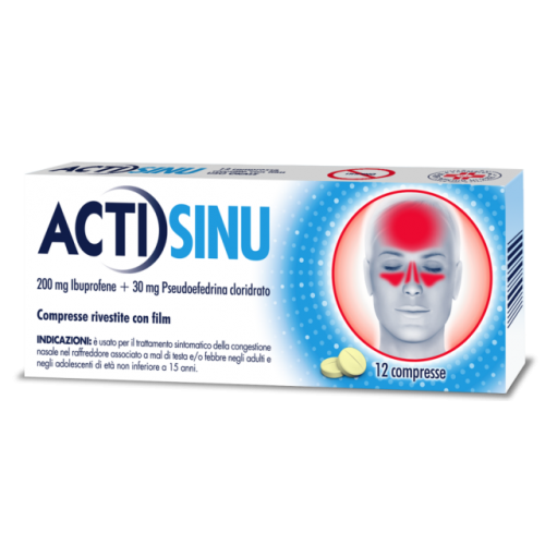 ACTISINU 200+30mg 12 Cpr