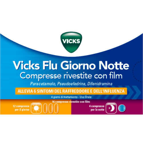 VICKS Flu Giorno/Notte 12+4Cpr