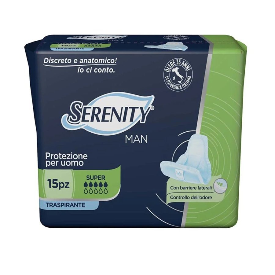 Serenity Man - Assorbente per Uomo Assorbenza Super 15 assorbenti