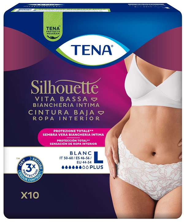 TENA SILHOUETTE White L 10pz